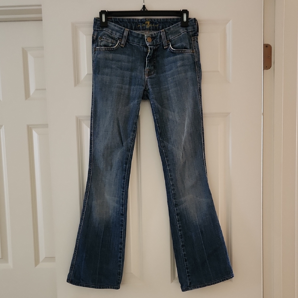 7 for All Mankind Women's Low-Rise Flared Jeans, size 25